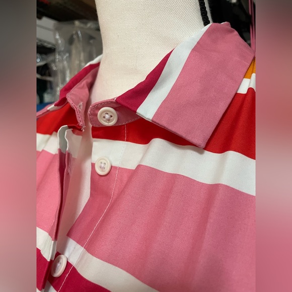 Kensie Multi-Stripe Printed Cotton
Maxi Dress - Picture 3 of 4